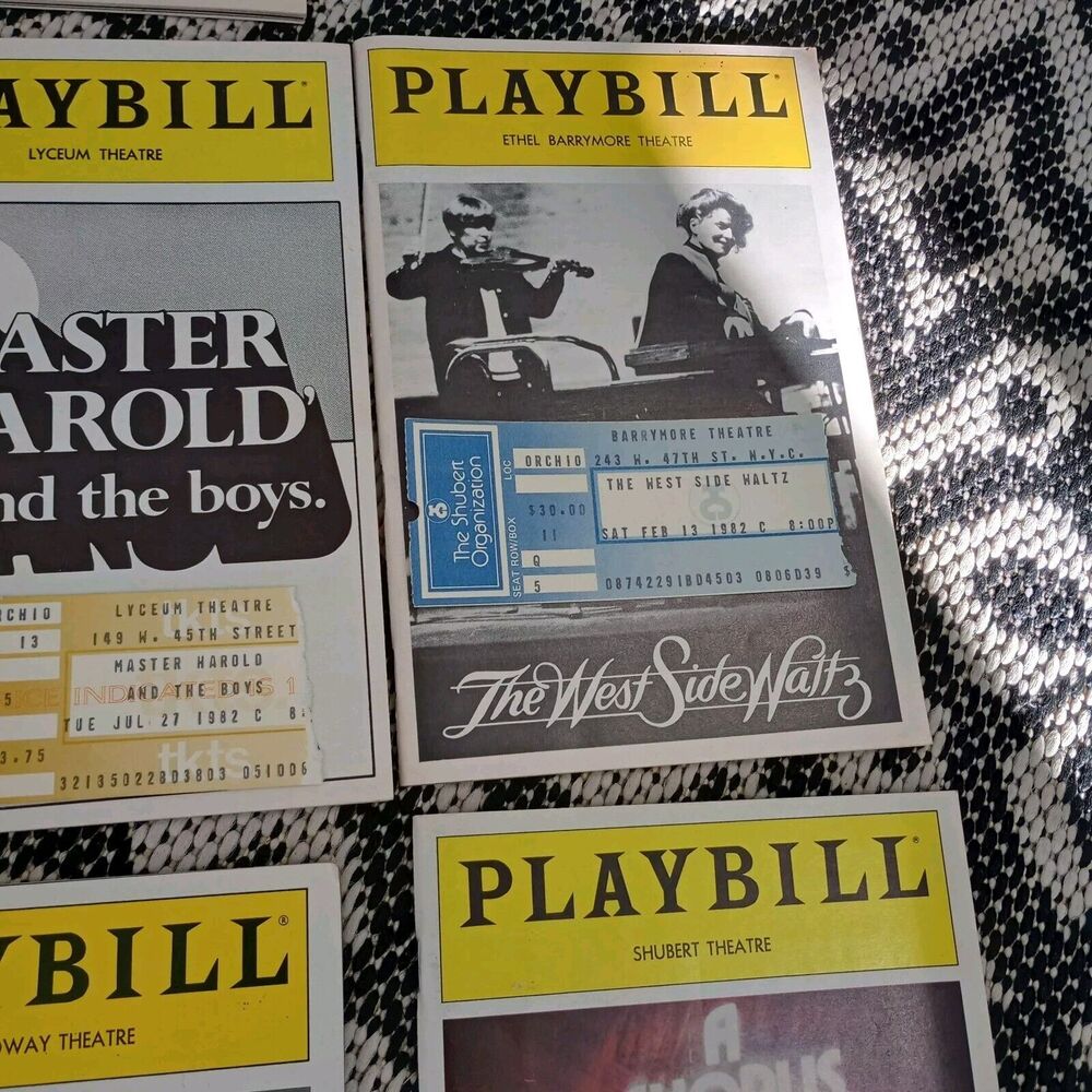 Broadway Playbill‎ Lot 12 With Ticket Stubs 80s 90s Shoes NYC - Picture 3 of 13